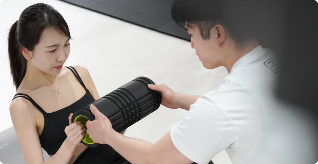 フォームローラーを使ったストレッチ